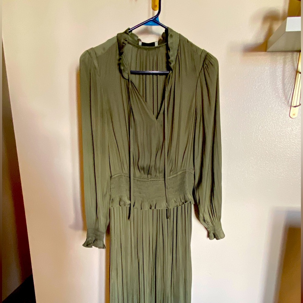 Azóe Green Peasant-Style Dress | Small
